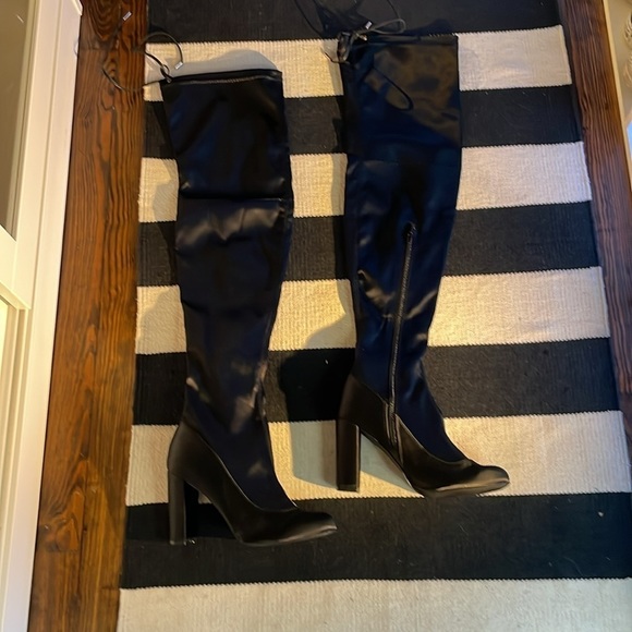 Lillian Satin Over the Knee Boots Size 6.5​​ - Picture 3 of 4